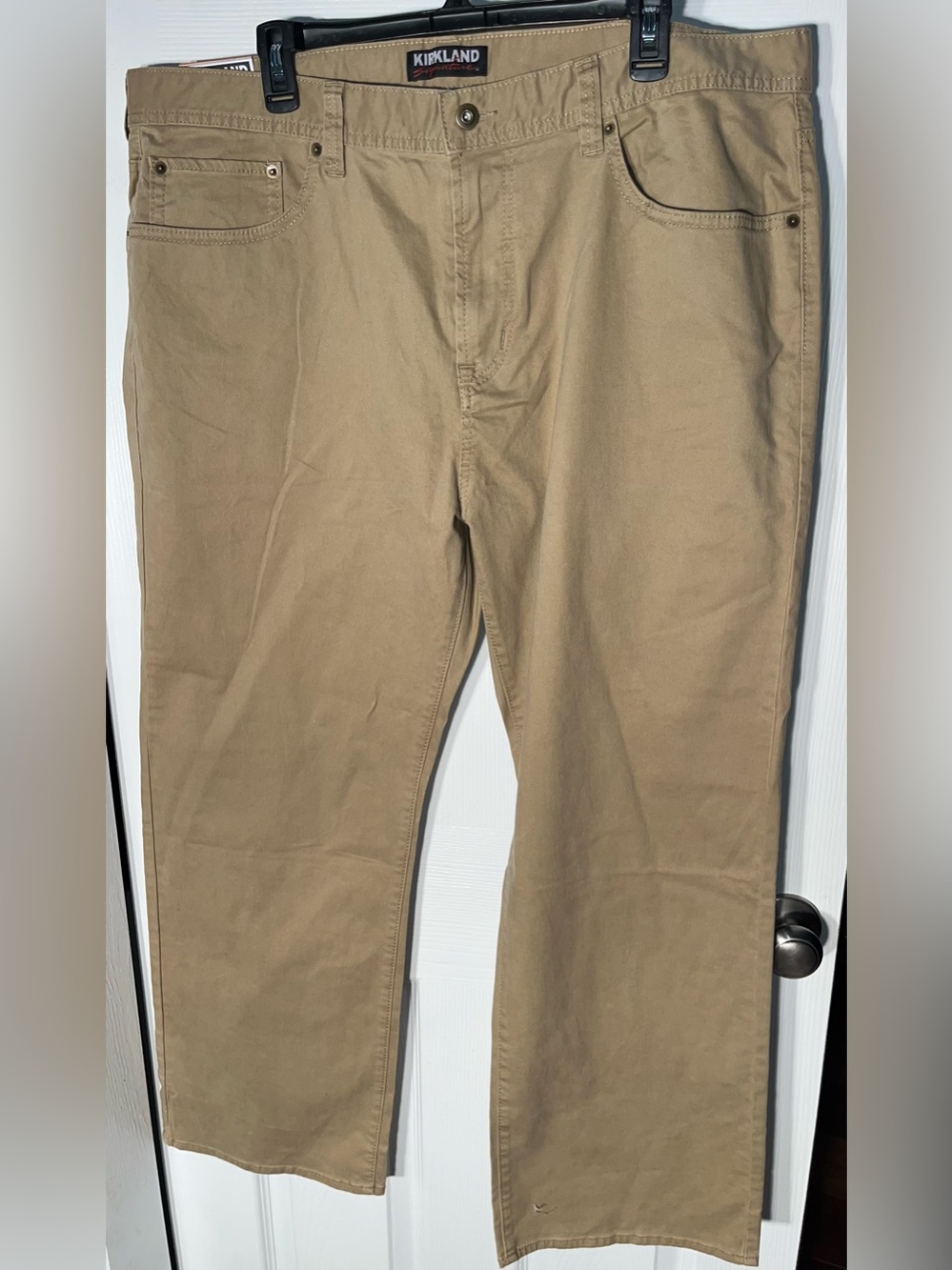 Men’s NWT Kirkland Signature 5 Pocket Brushed Cotton Pants 42 x 30
